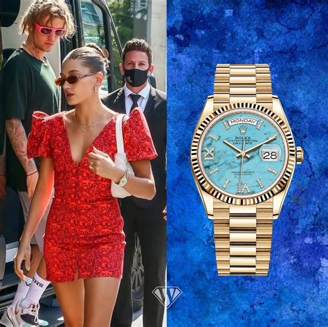 hailey bieber rolex